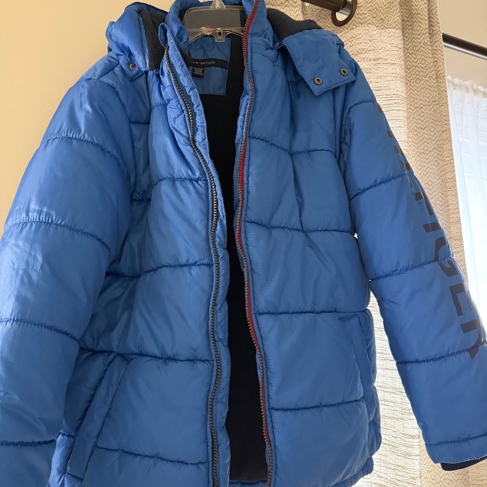 Tommy Hilfiger Blue Puffer Coat Big Boys Size XL 18-20